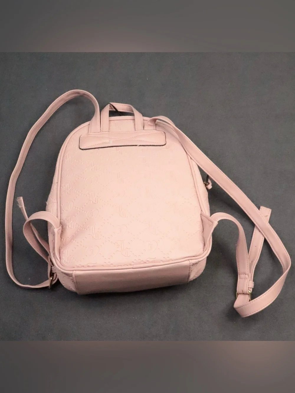 Juicy Couture Semi Charmed Backpack Dusty Blush Pink Embossed Logo NWT⁠